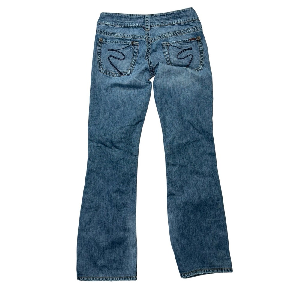 Silver Womens Jeans 28 Twisted Bootcut Low Rise Medium Wash Y2K - Picture 9 of 12